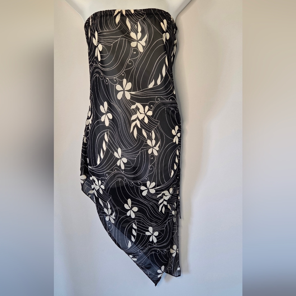 Tres Bien Womans Floral Bathing suit Cover Up Sz L